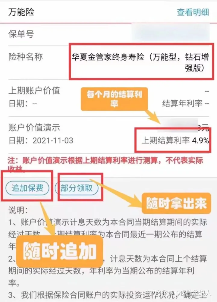 华夏这款保底3%的金管家“万能账户”,值不值得买?华夏金管家万能帐户-5 华夏这款保底3%的金管家“万能账户”,值不值得买?华夏金管家万能帐户-5