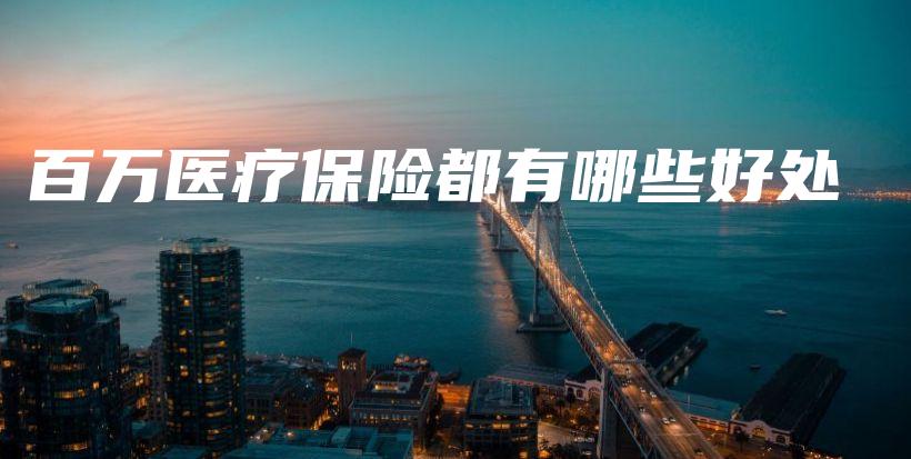 百万医疗保险都有哪些好处-保点通
