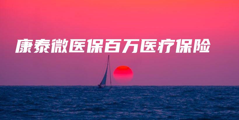 康泰微医保百万医疗保险-保点通