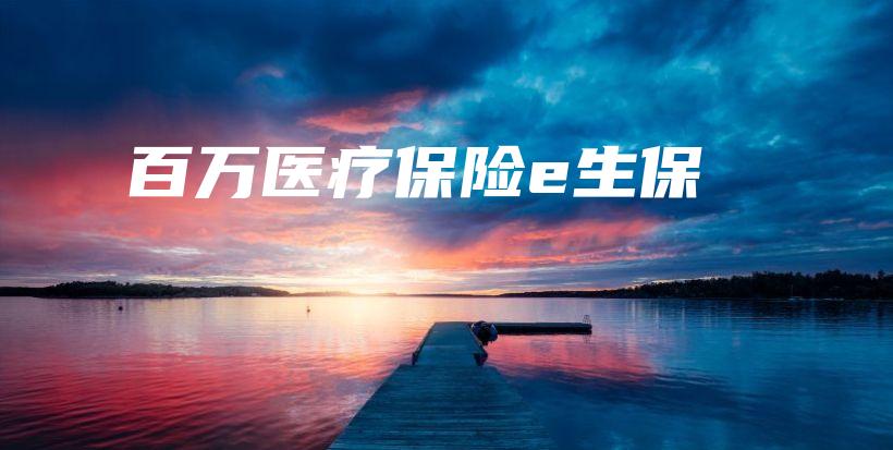 百万医疗保险e生保-保点通