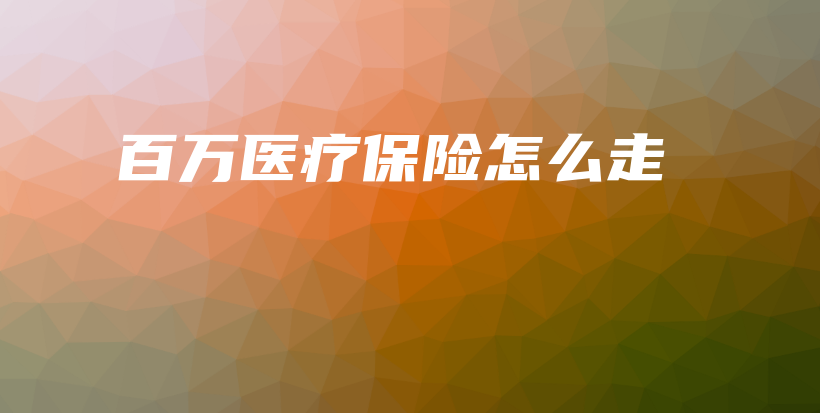 百万医疗保险怎么走-保点通