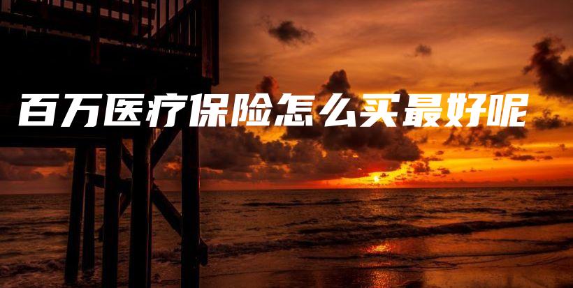 百万医疗保险怎么买最好呢-保点通