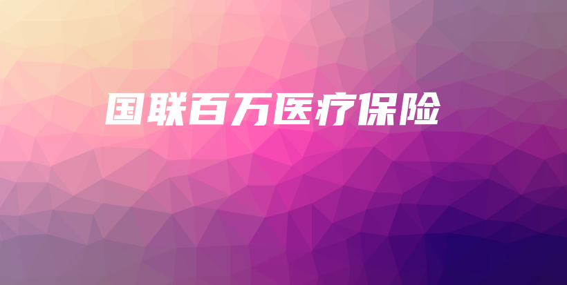 国联百万医疗保险-保点通