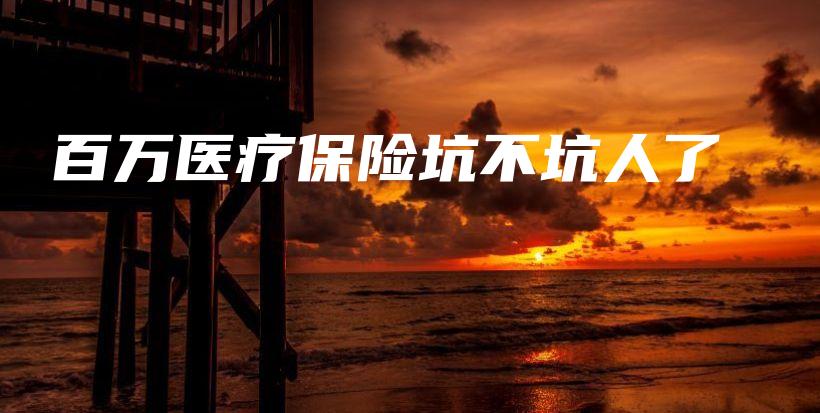 百万医疗保险坑不坑人了-保点通