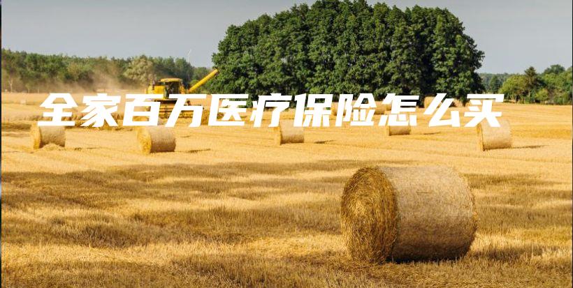 全家百万医疗保险怎么买-保点通
