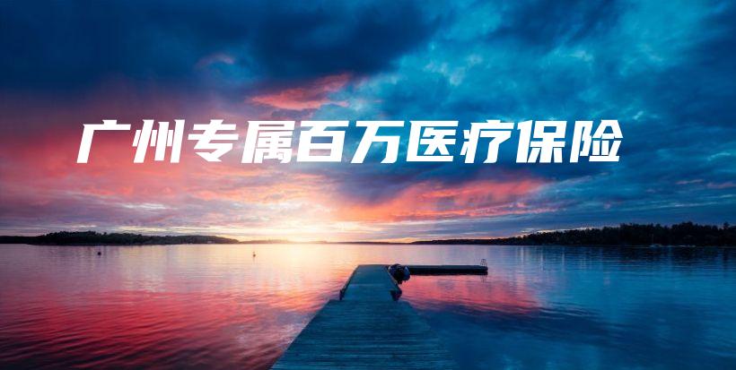 广州专属百万医疗保险-保点通