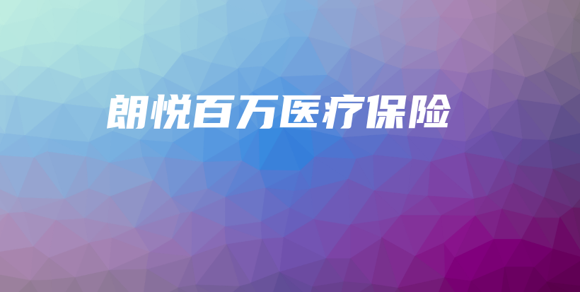 朗悦百万医疗保险-保点通