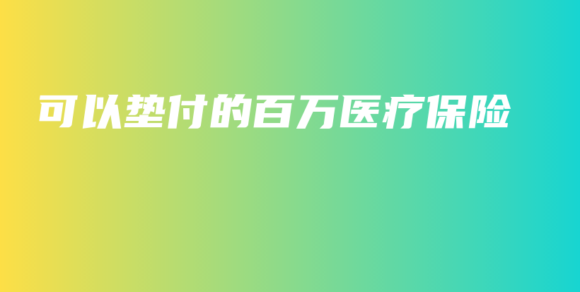 可以垫付的百万医疗保险-保点通