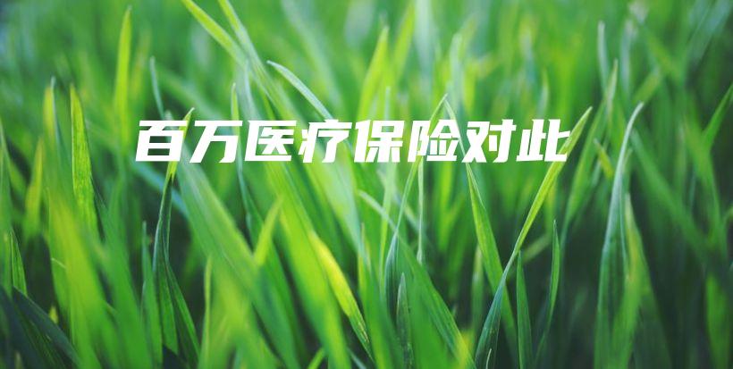 百万医疗保险对此-保点通