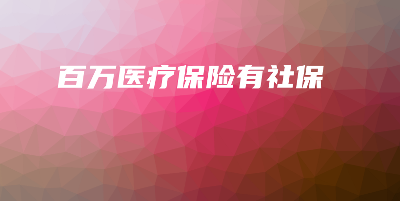 百万医疗保险有社保-保点通