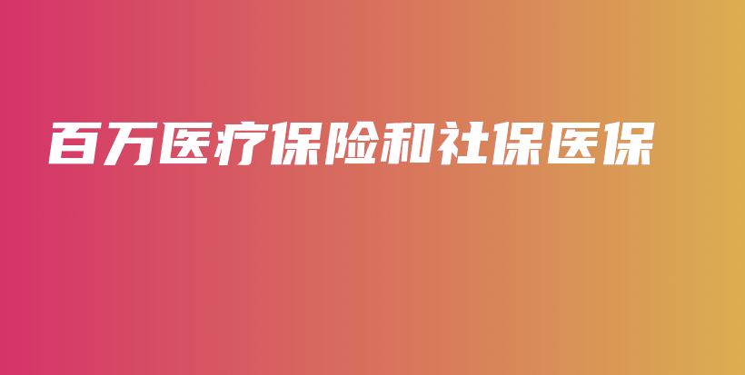 百万医疗保险和社保医保-保点通