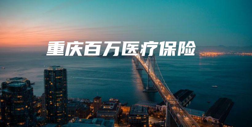 重庆百万医疗保险-保点通