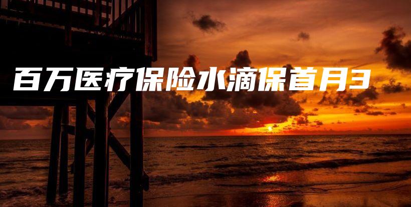 百万医疗保险水滴保首月3-保点通