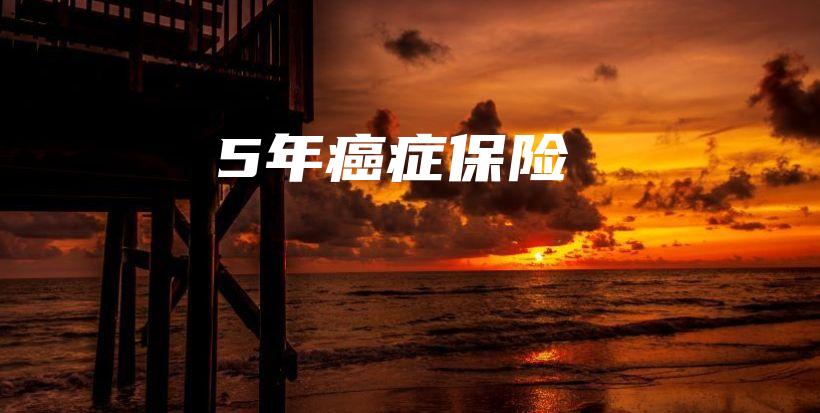 5年癌症保险-保点通