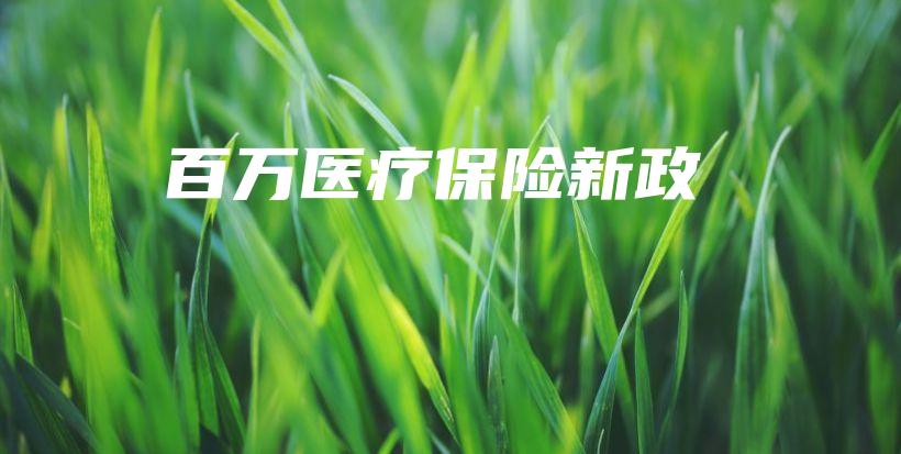 百万医疗保险新政-保点通