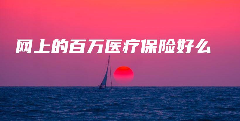 网上的百万医疗保险好么-保点通