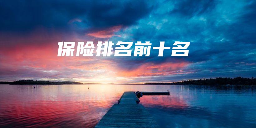 保险排名前十名-保点通