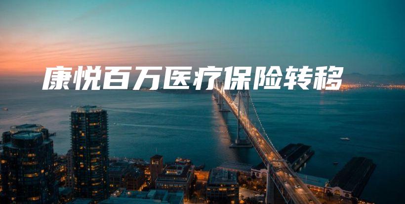 康悦百万医疗保险转移-保点通