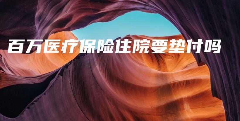 百万医疗保险住院要垫付吗-保点通