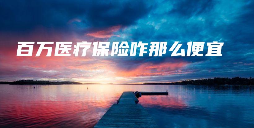 百万医疗保险咋那么便宜-保点通