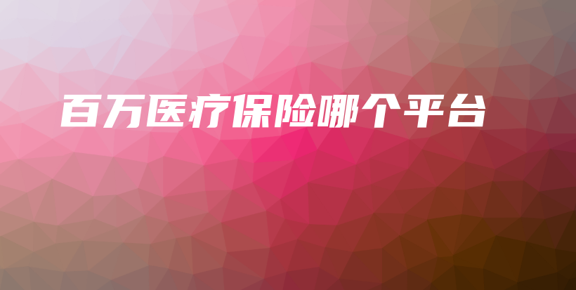 百万医疗保险哪个平台-保点通