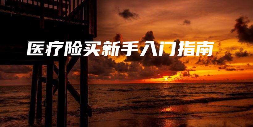 医疗险买新手入门指南-保点通