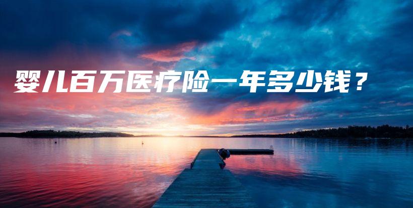 婴儿百万医疗险一年多少钱？-保点通