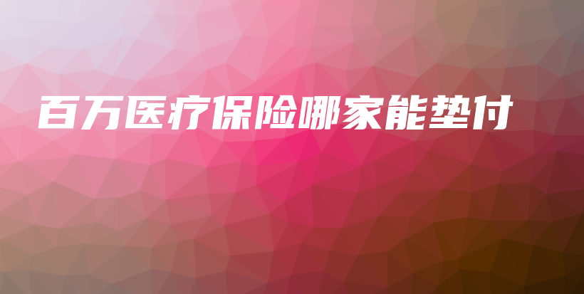 百万医疗保险哪家能垫付-保点通