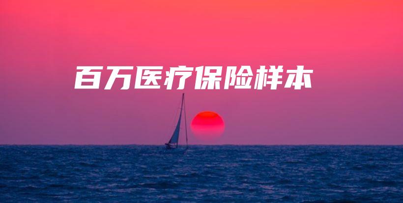 百万医疗保险样本-保点通