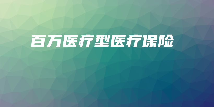 百万医疗型医疗保险-保点通