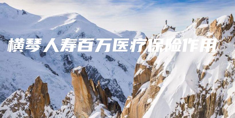 横琴人寿百万医疗保险作用-保点通