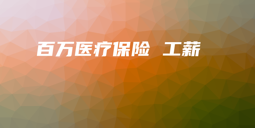 百万医疗保险 工薪-保点通