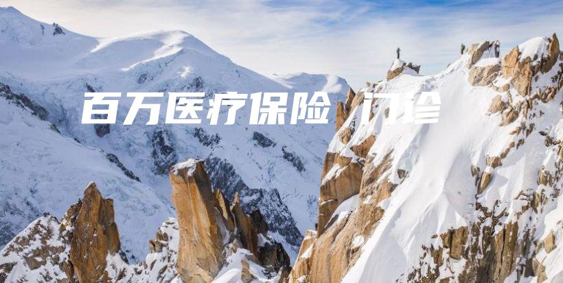 百万医疗保险 门诊-保点通
