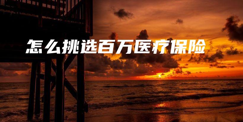 怎么挑选百万医疗保险-保点通