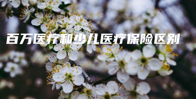 百万医疗和少儿医疗保险区别-保点通