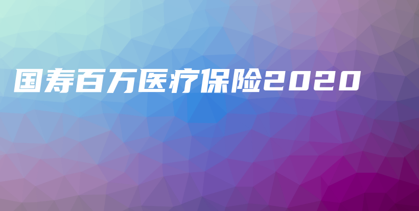 国寿百万医疗保险2020-保点通