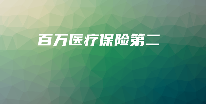 百万医疗保险第二-保点通