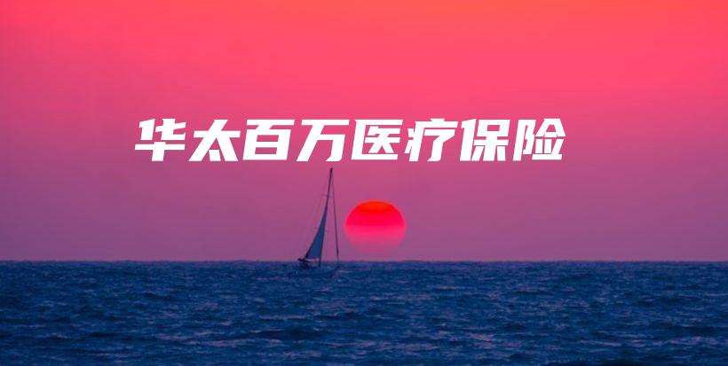 华太百万医疗保险-保点通