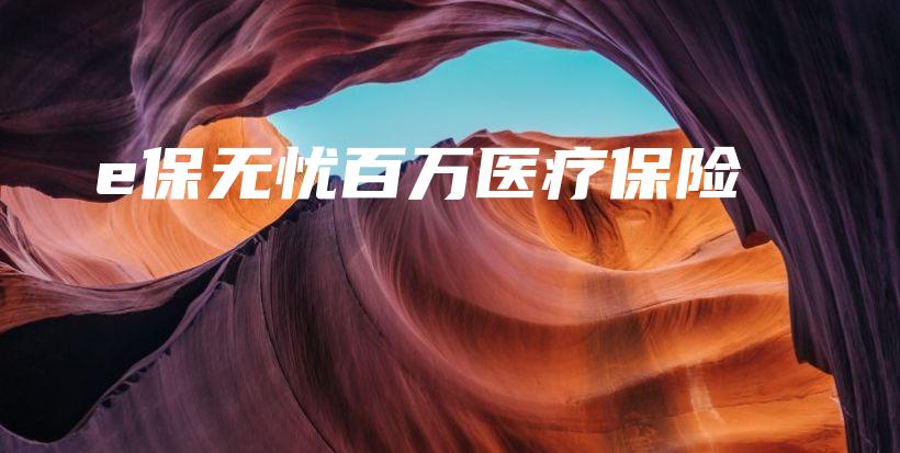 e保无忧百万医疗保险-保点通