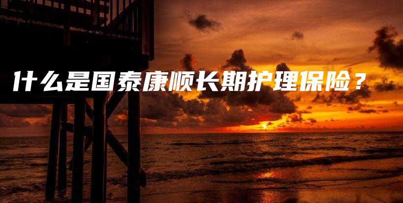 什么是国泰康顺长期护理保险？-保点通