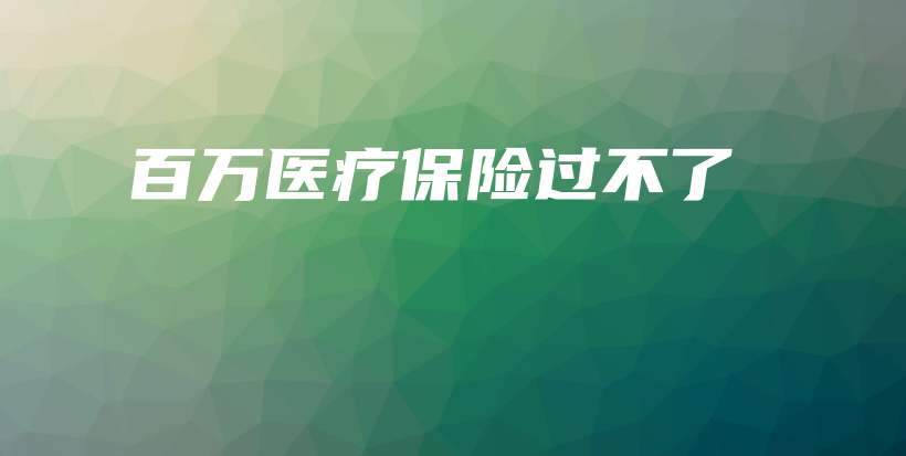 百万医疗保险过不了-保点通