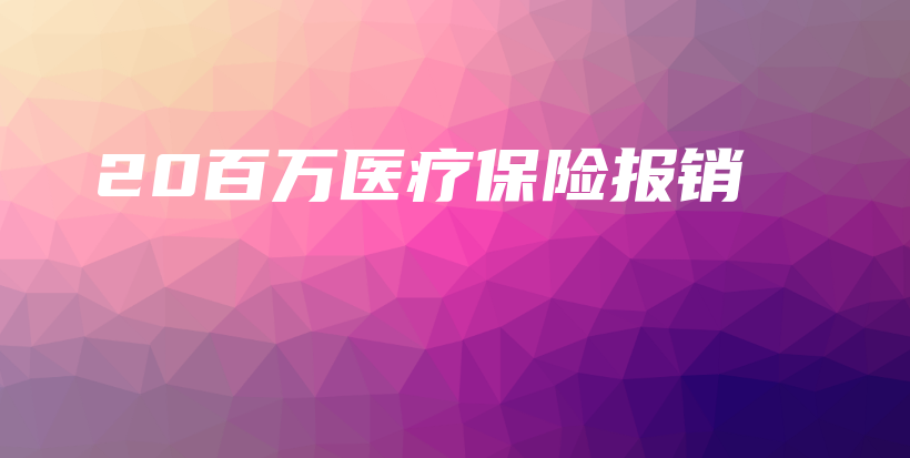 20百万医疗保险报销-保点通
