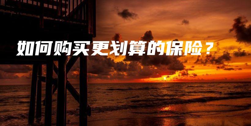 如何购买更划算的保险？-保点通