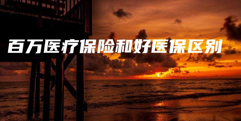 百万医疗保险和好医保区别-保点通