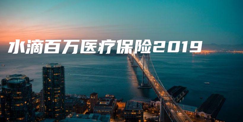 水滴百万医疗保险2019-保点通