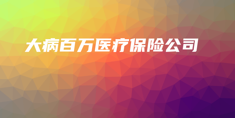 大病百万医疗保险公司-保点通