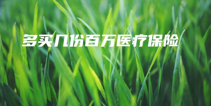 多买几份百万医疗保险-保点通
