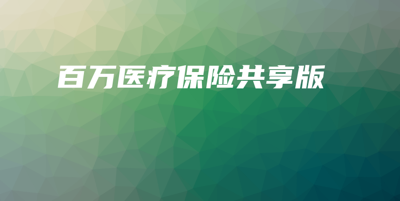 百万医疗保险共享版-保点通