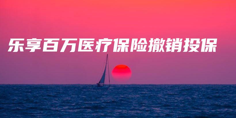 乐享百万医疗保险撤销投保-保点通