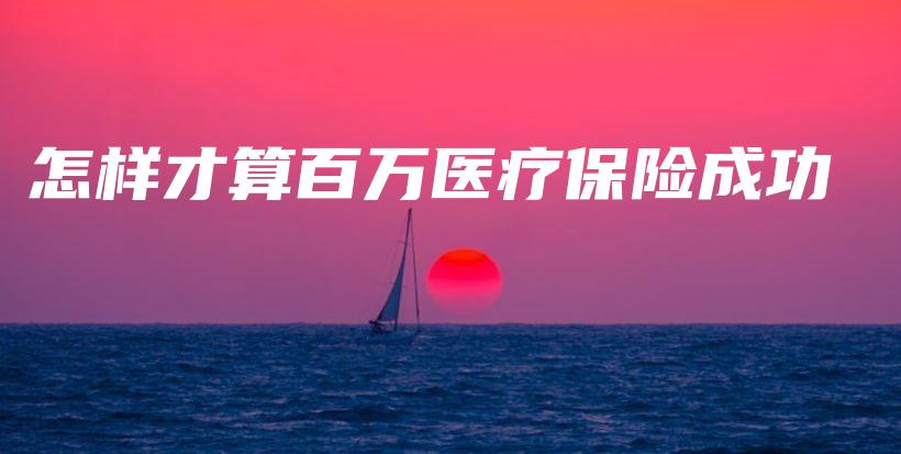 怎样才算百万医疗保险成功-保点通